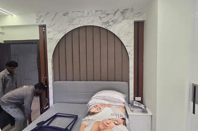 Kitchen, Wardrobe & Cot